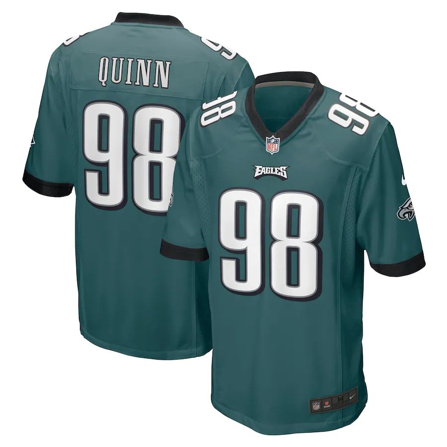 Men Philadelphia Eagles #98 Robert Quinn Nike Midnight Green Game Player NFL Jersey